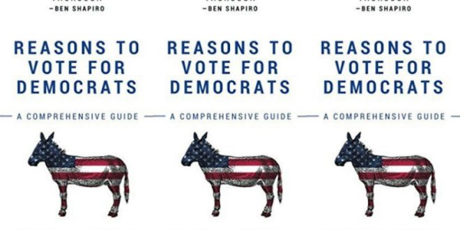 Книга «Причины голосовать за демократов» с 266 пустыми страницами стала бестселлером на Amazon