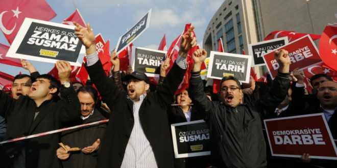 В США охранники Эрдогана напали на его противников, протестующих у резиденции посла Турции