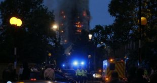 В Лондоне люди оказались заблокированы в горящем 27-этажном доме
