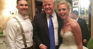 Трамп заглянул на свадьбу незнакомцев в своем гольф-клубе